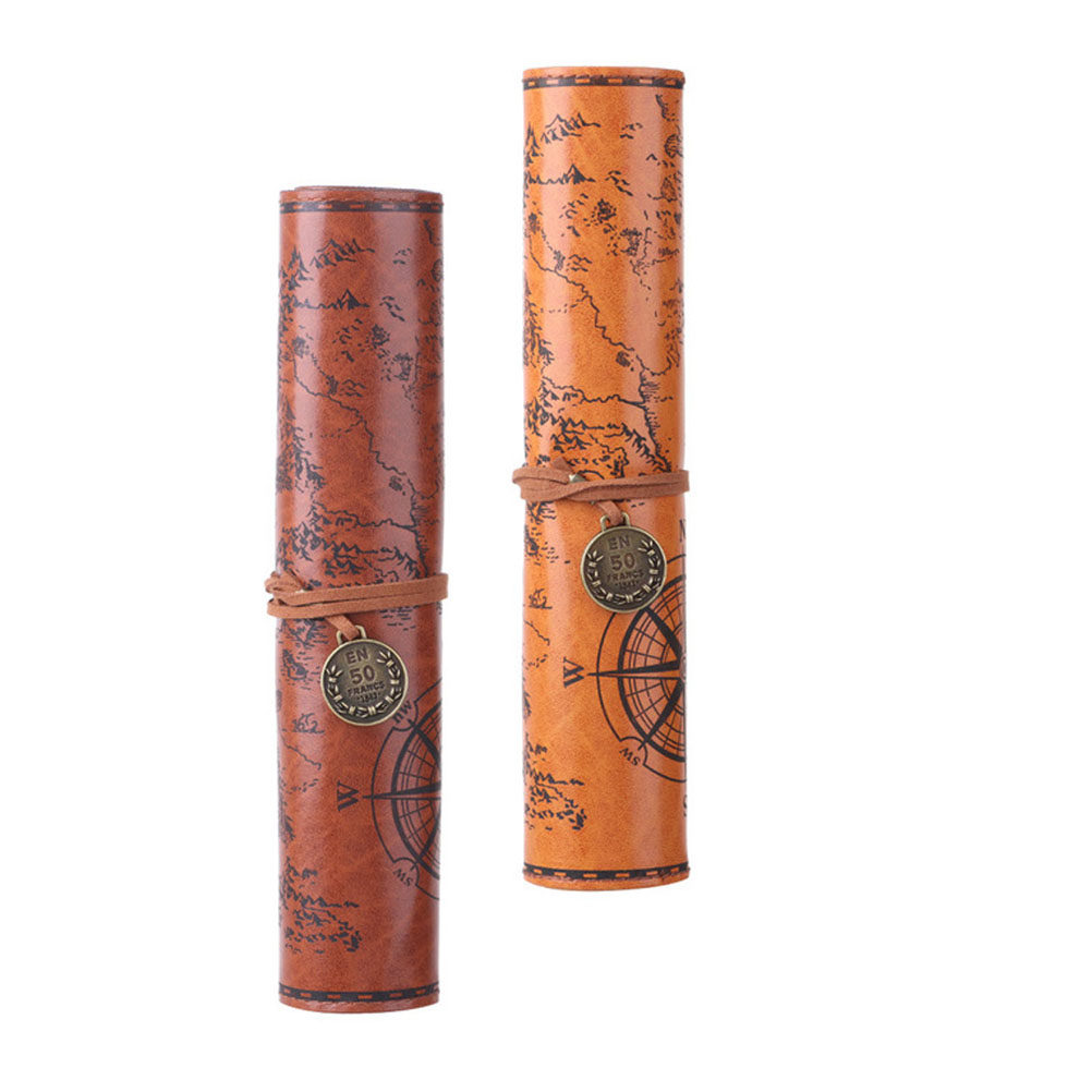 2Pcs Retro Pencil Case Vintage - đánh giá và giá Pen Pouch Roll