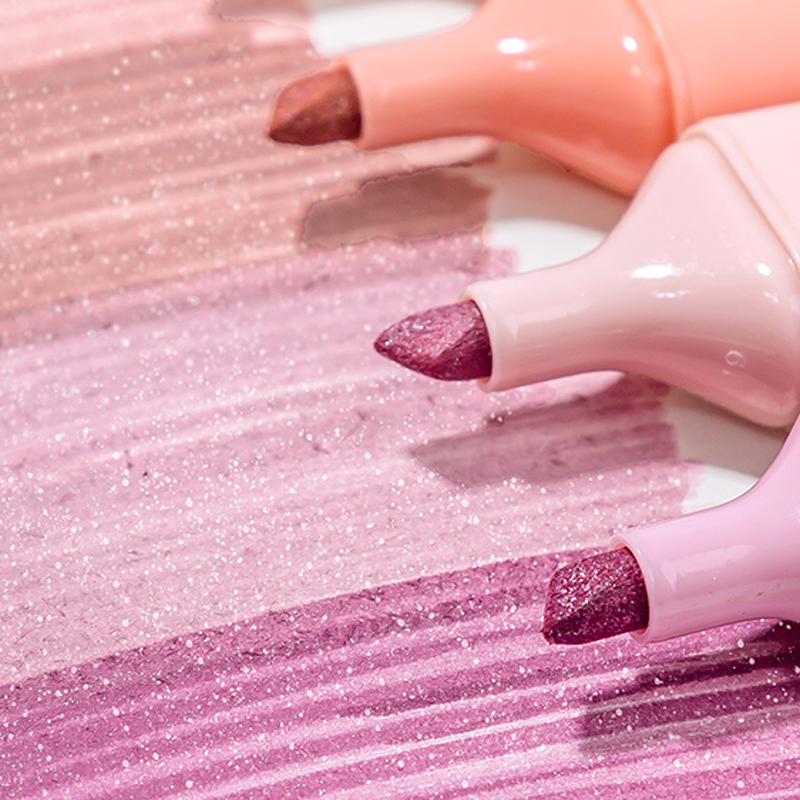 Glitter Highlighters, Flexible - đánh giá và giá Highlighter Set Pastel