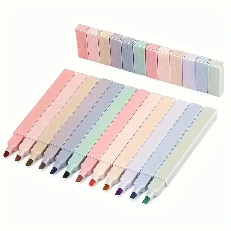 12Pcs Colorful Aesthetic Highl - đánh giá và giá Highlighter Set Pastel