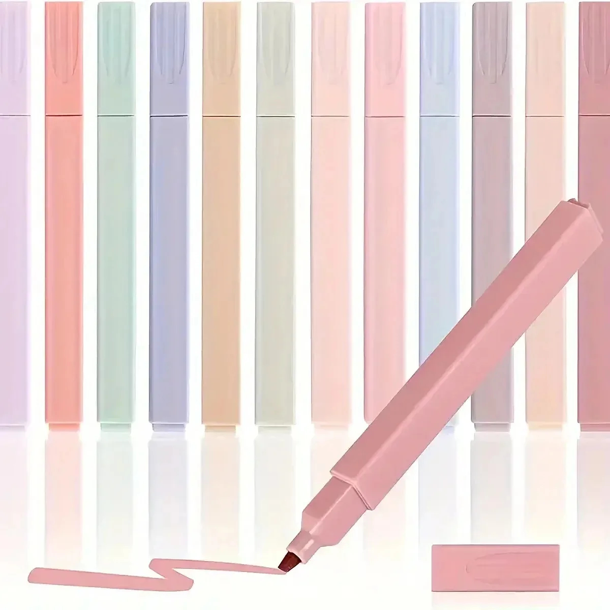 12Pcs Colorful Aesthetic Highl - đánh giá và giá Highlighter Set Pastel