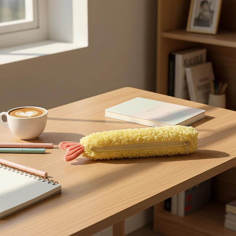 Adorable Shrimp Tail Plush Pen - đánh giá và giá Ideal Stationery & Office Supply