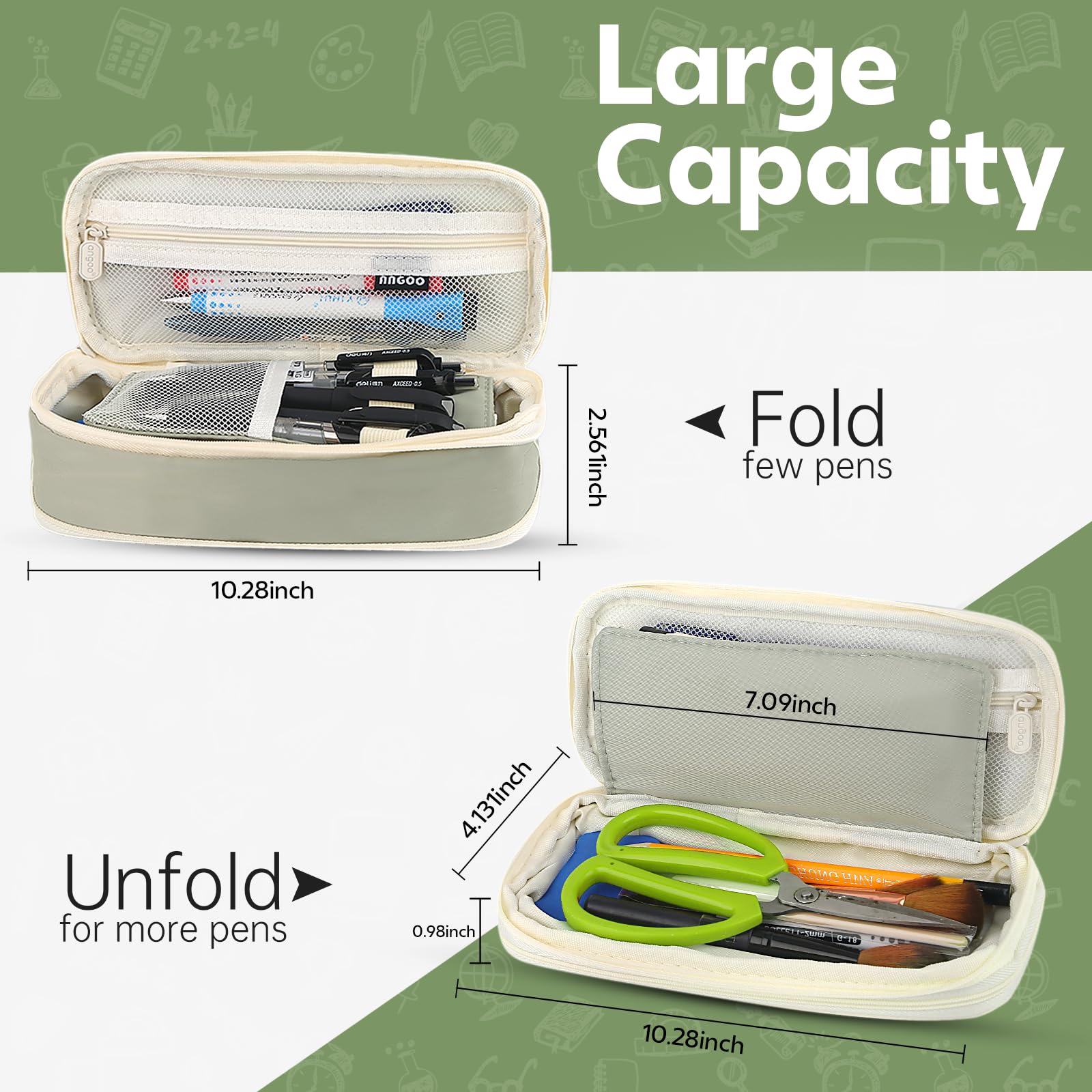 Large-capacity green pencil ca - đánh giá và giá Ideal Stationery & Office Supply
