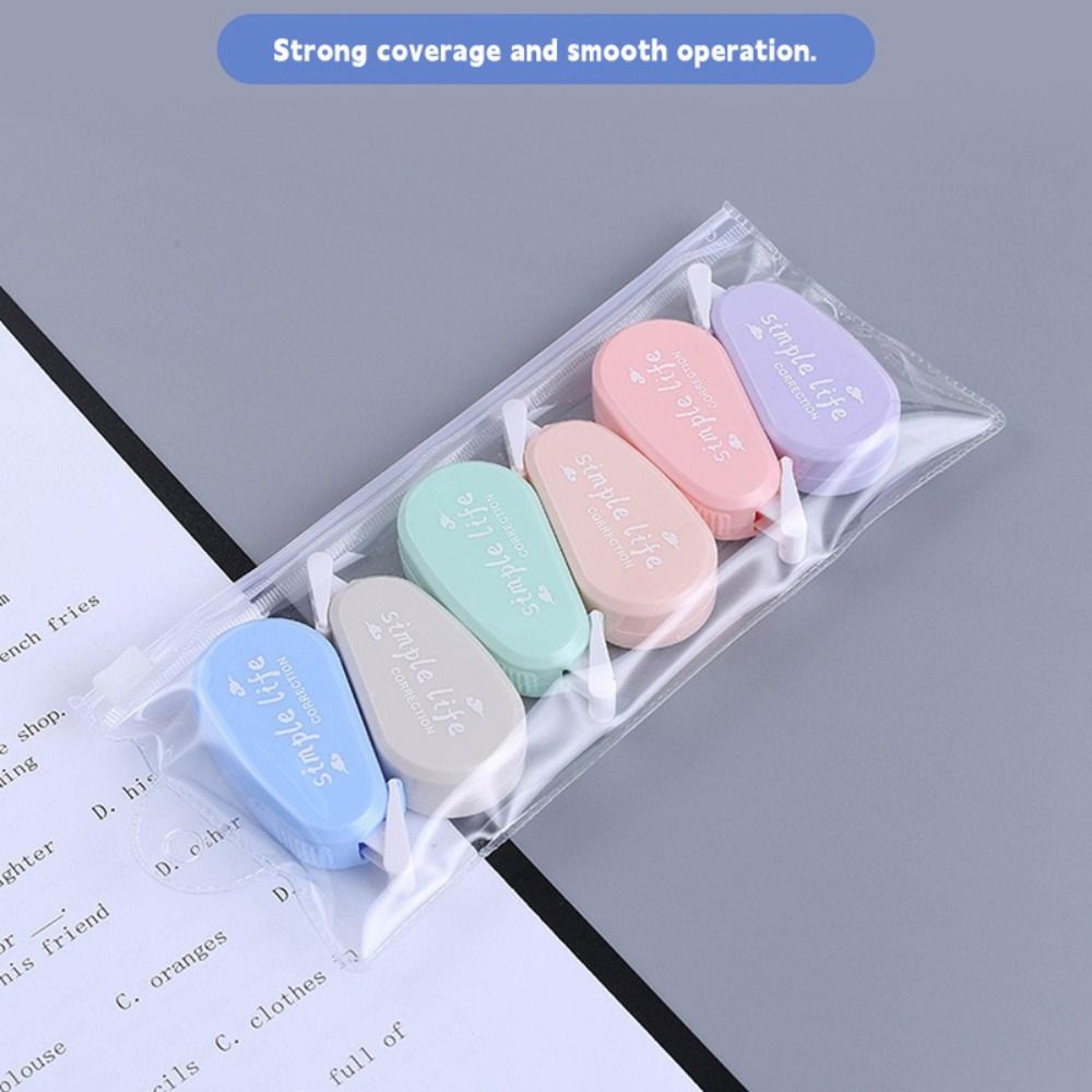 6PCS/Set Silent Correction Tap - đánh giá và giá Correction Tape Roller